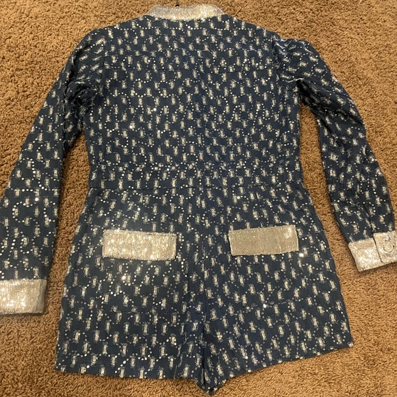 NWT Queen of Sparkles denim romper - Picture 4 of 4